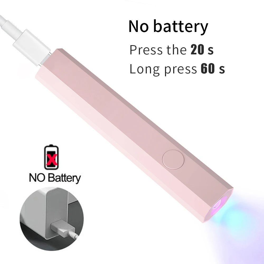 YIKOOLIN مصباح أظافر LED محمول