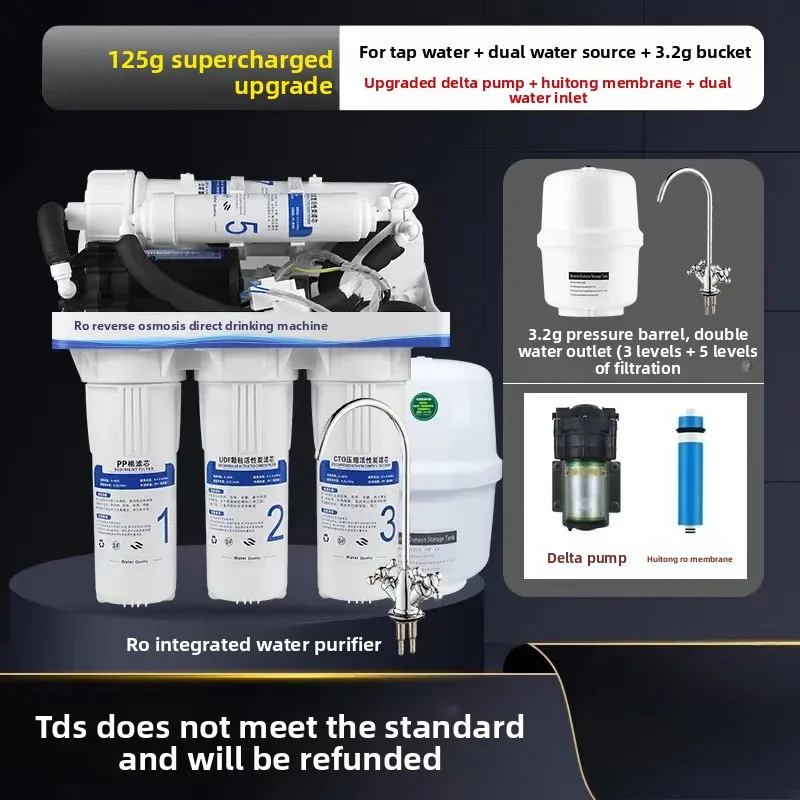 220V Yingchun Home RO Reverse Osmosis Water Filter Kitchen Tap Water Purification Pure Drinking Water Equipment