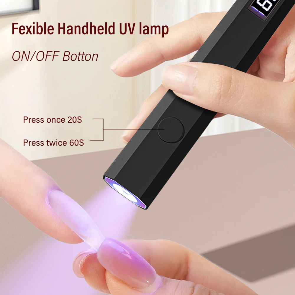 YIKOOLIN مصباح أظافر LED محمول