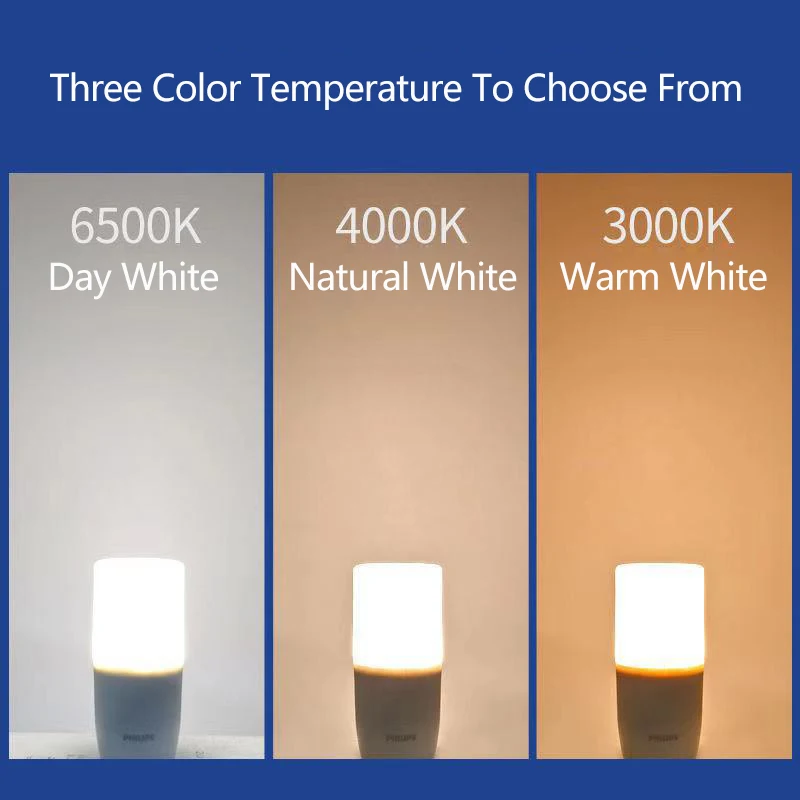 لمبة Philips LED E27 5.5W 7.5W 9.5W 4000K 6500K