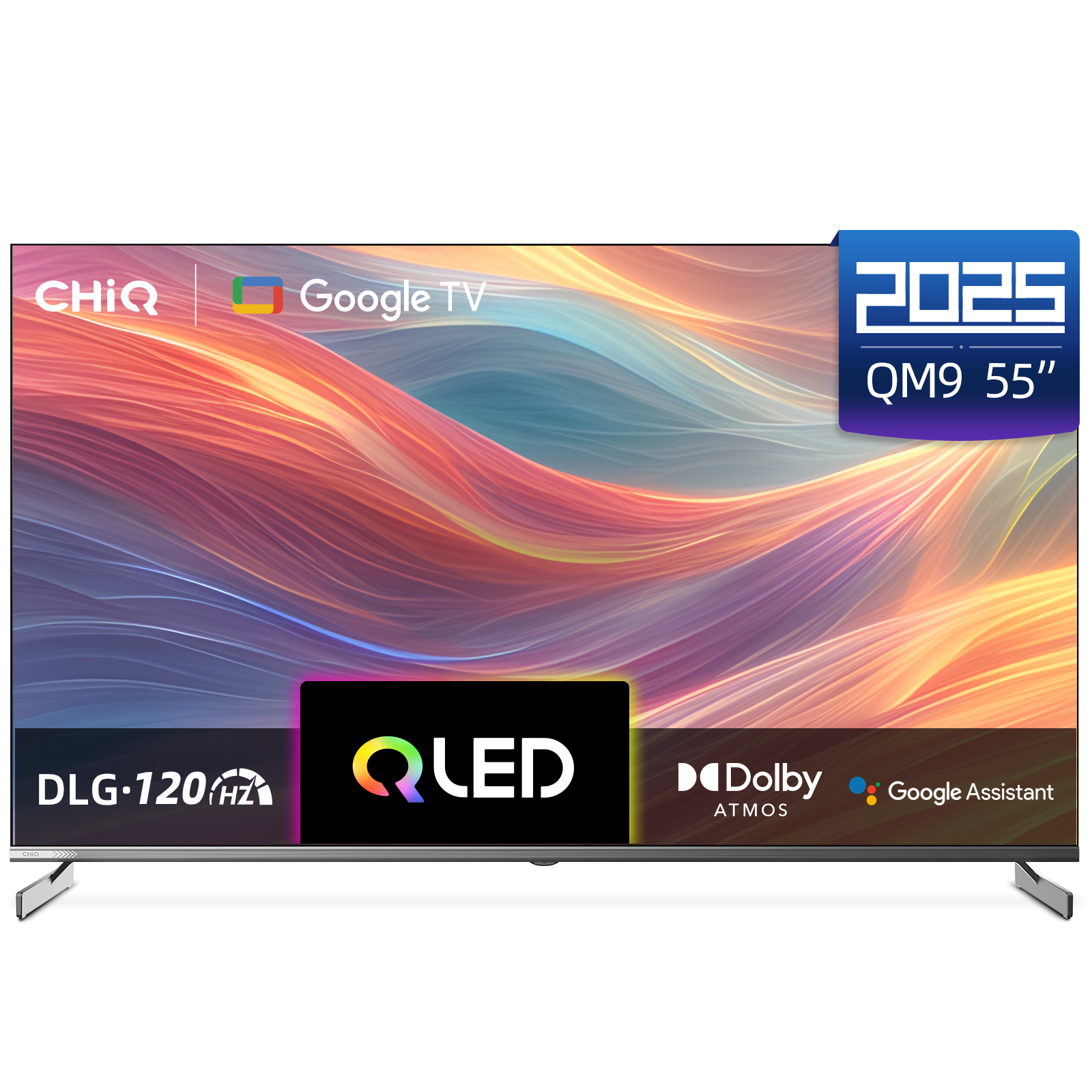 ChiQ Smart TV, 55 Inch, QLED, 4 HDMI Cable, 2USB, RAM2GB, 16GB