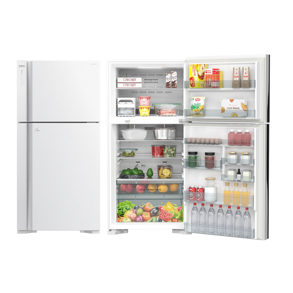 Hitachi Refrigerator, 2 Doors, 549 L, 19.4Cu.Ft, White - R