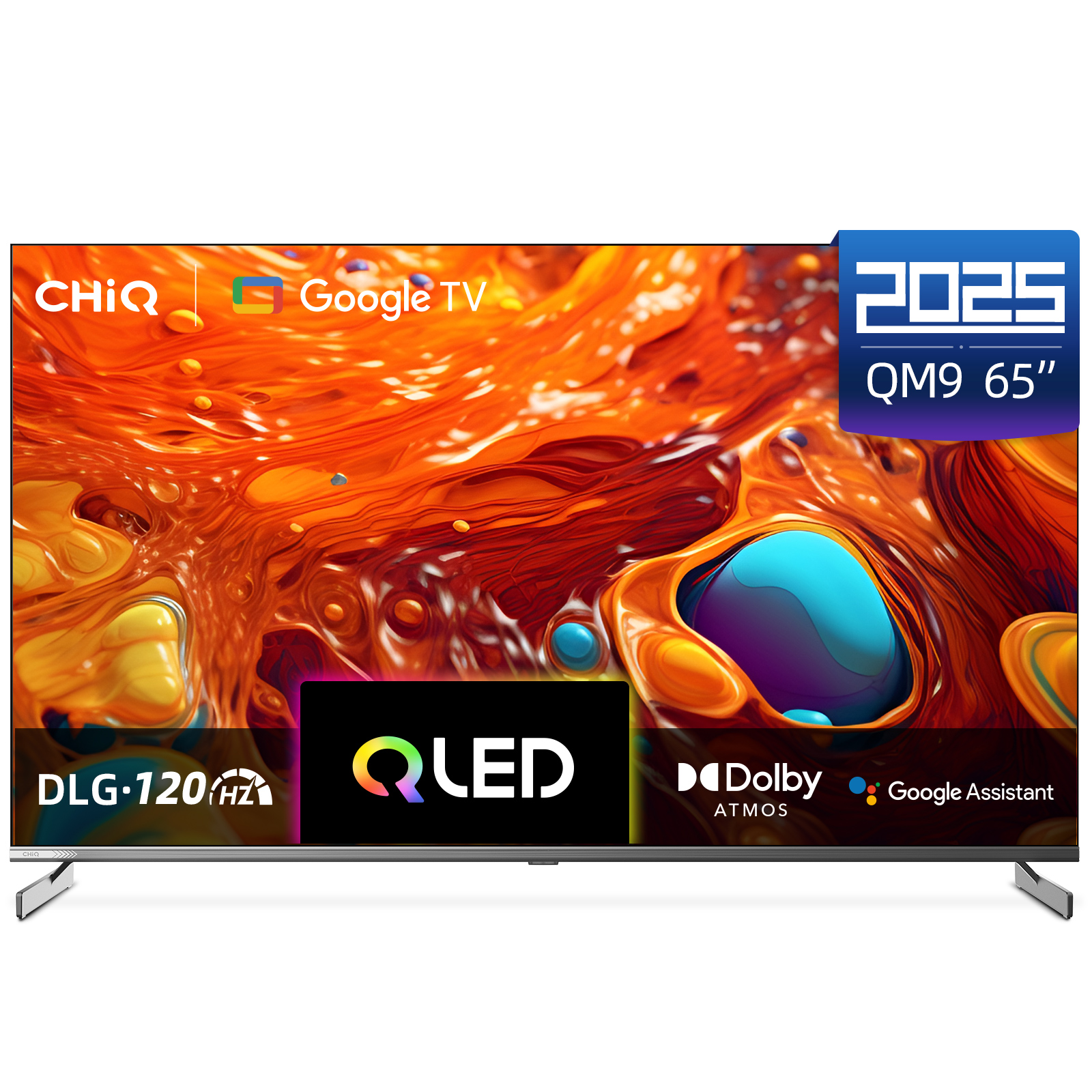 ChiQ Smart TV, 65 Inch, QLED, 4 HDMI Cable, 2USB, RAM2GB, 16GB