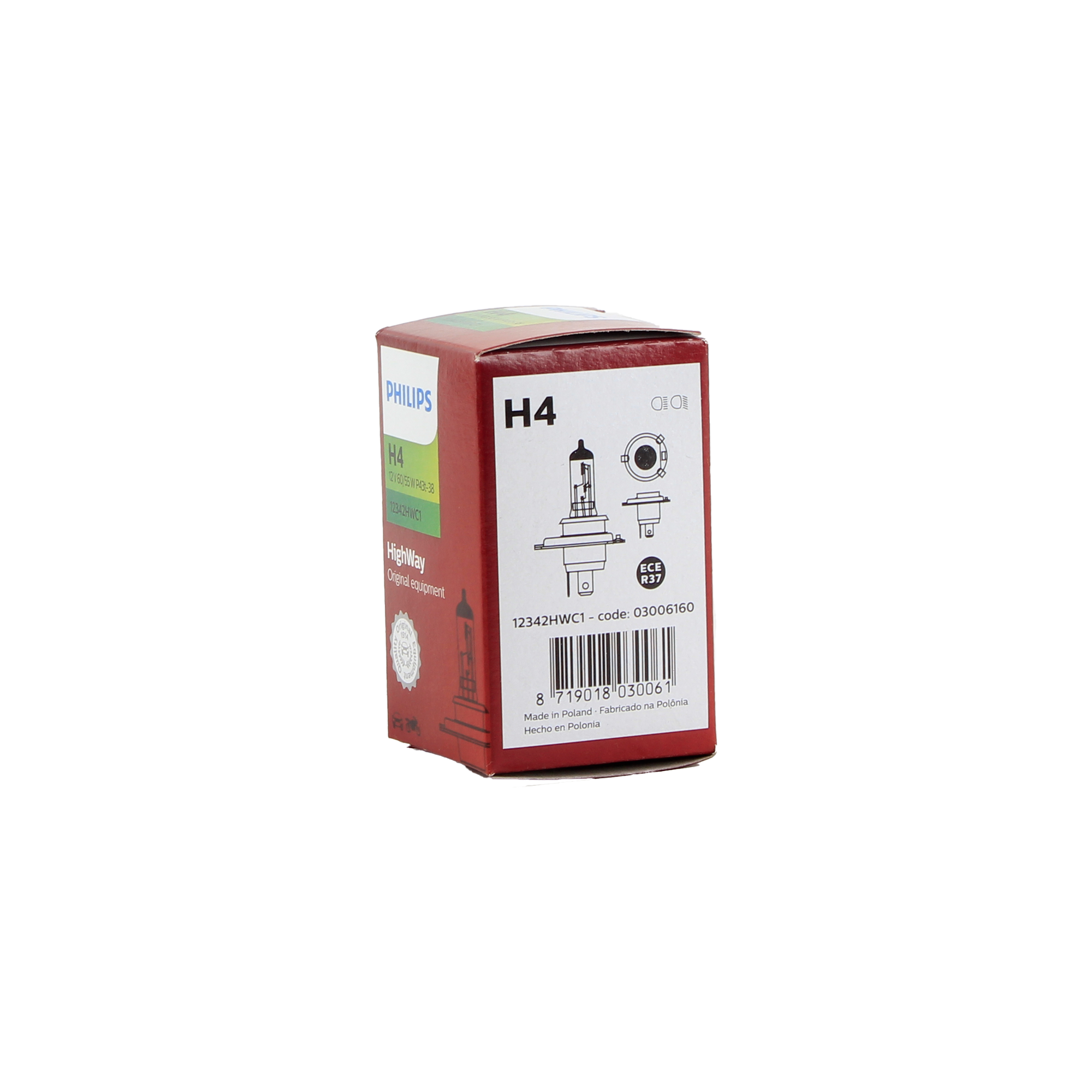 فيليبس لمبة أمامية 03006160 H4 12V