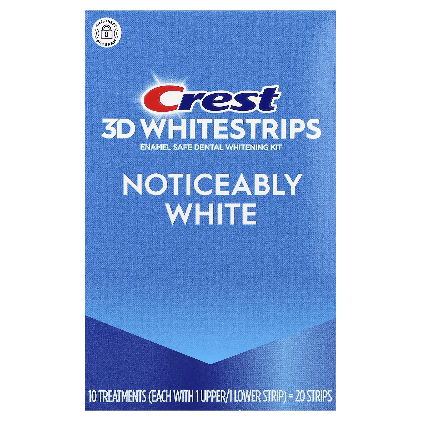  كريست 3D Whitestrips™m,مجموعة تبييض الأسنان، للحصول على اسنان ناصعة البياض، 20 شريطًا 