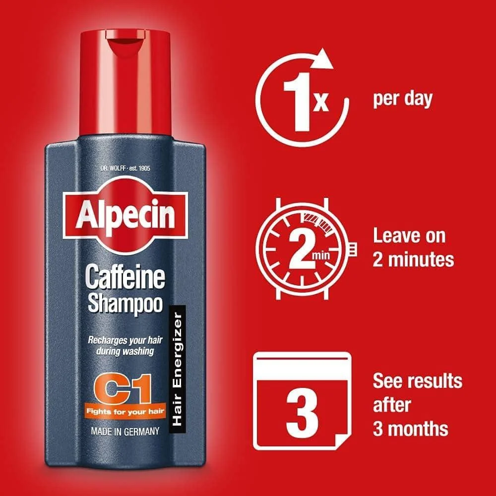  شامبو Alpecin Caffeine C1  الكافيين النشط لمنع تساقط الشعر 