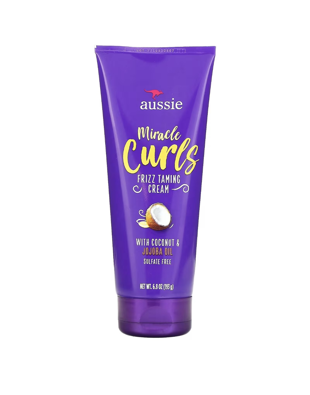  اوسي كريم تنعيم التجعيد، بزيت جوز الهند ،Miracle Curls وزيت الجوجوبا الأسترالي، 6.8 أونصة سائلة (193 مل) 