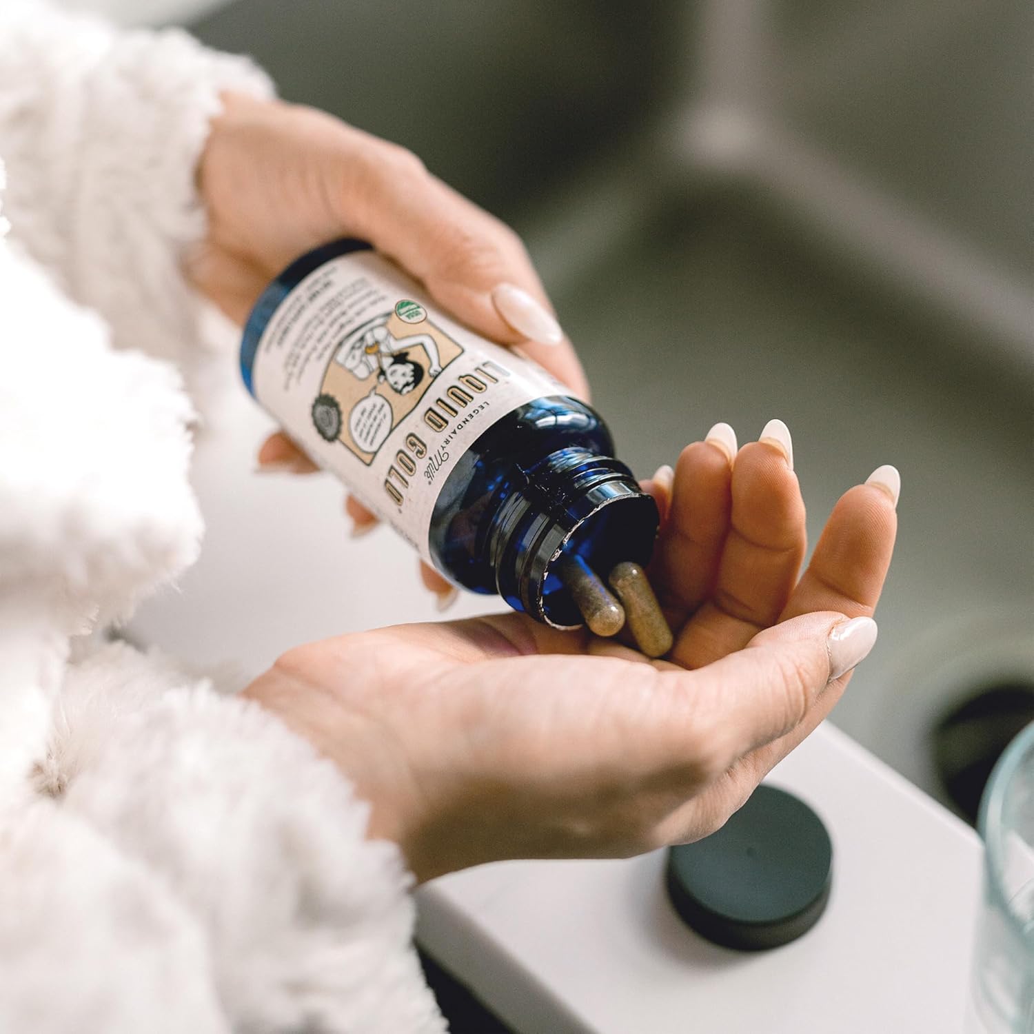  مكمل غذايي للمرضع ليجينداري ميلك Liquid Gold® ، 60 كبسولة نباتية 