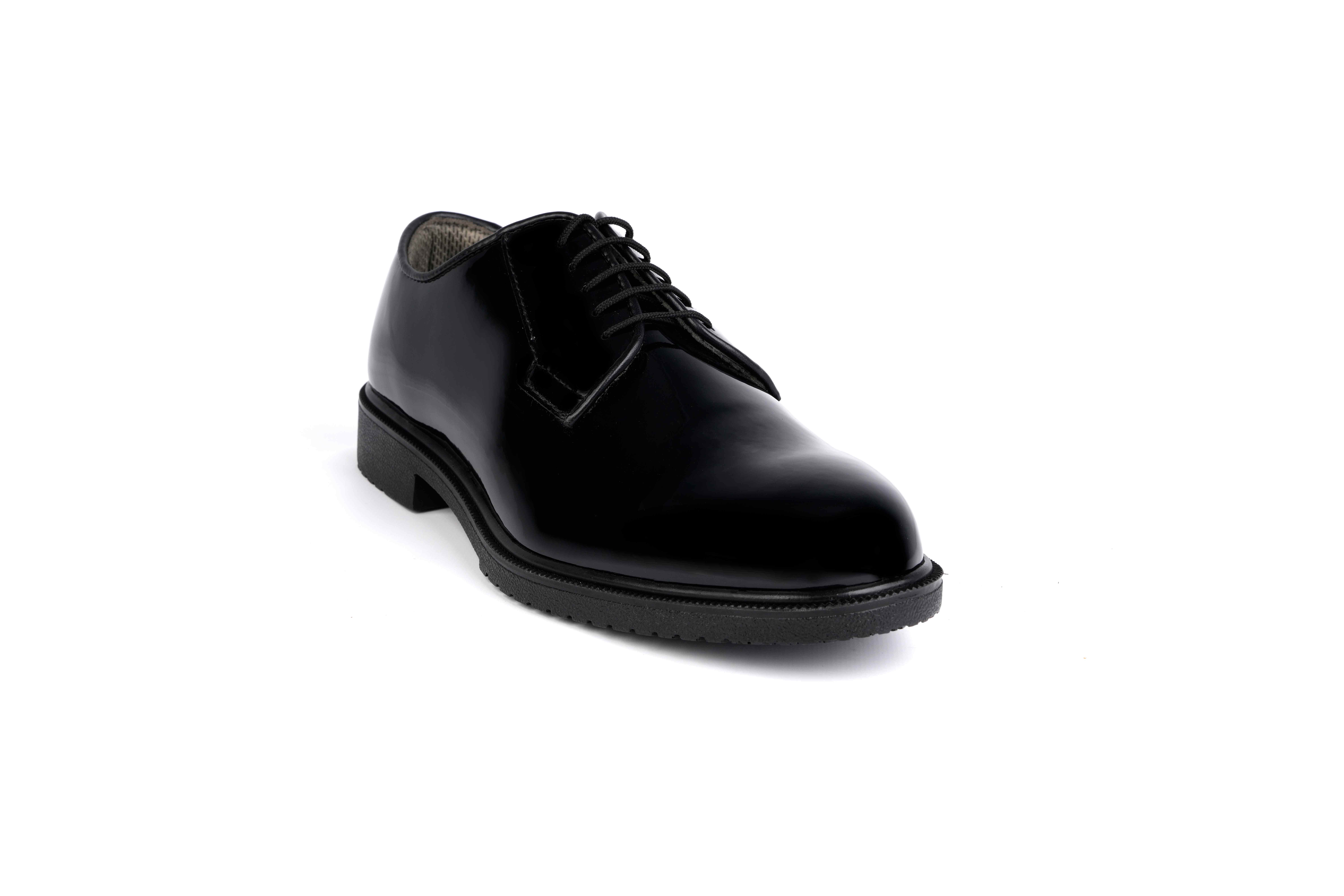 shiny black formal shoe