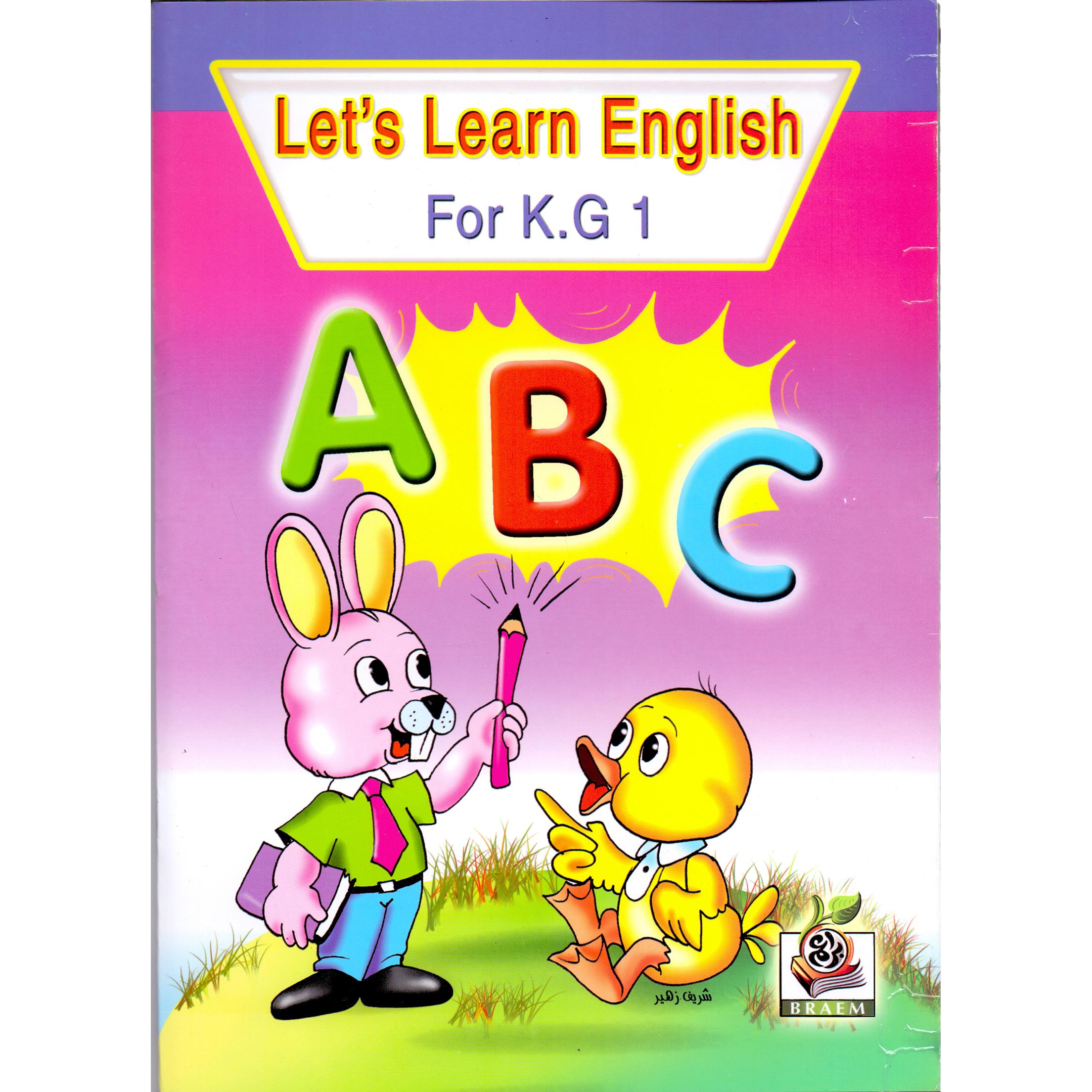 Let's learn english for k.g 1 book
