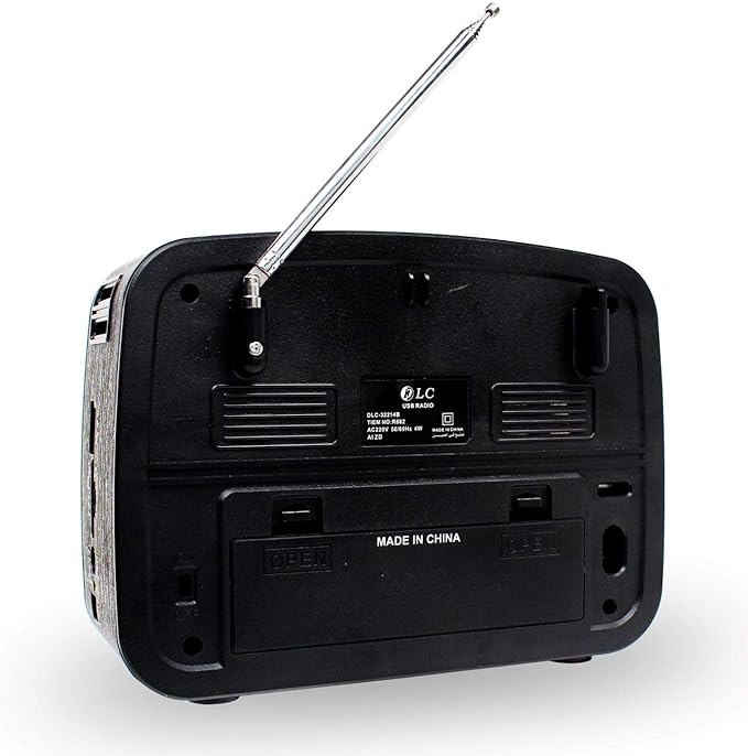 راديو متنقل بطاقة ذاكرة اس دي و يو اس بي ومنفذ يو اكس DLC