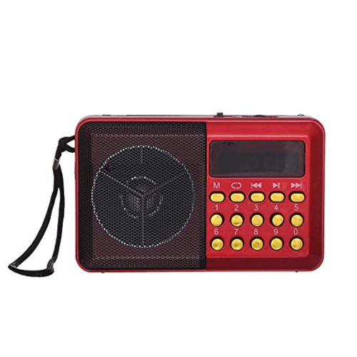 راديو صغير متنقل – (أحمر/أسود/ازرق) – 3 وات – usb