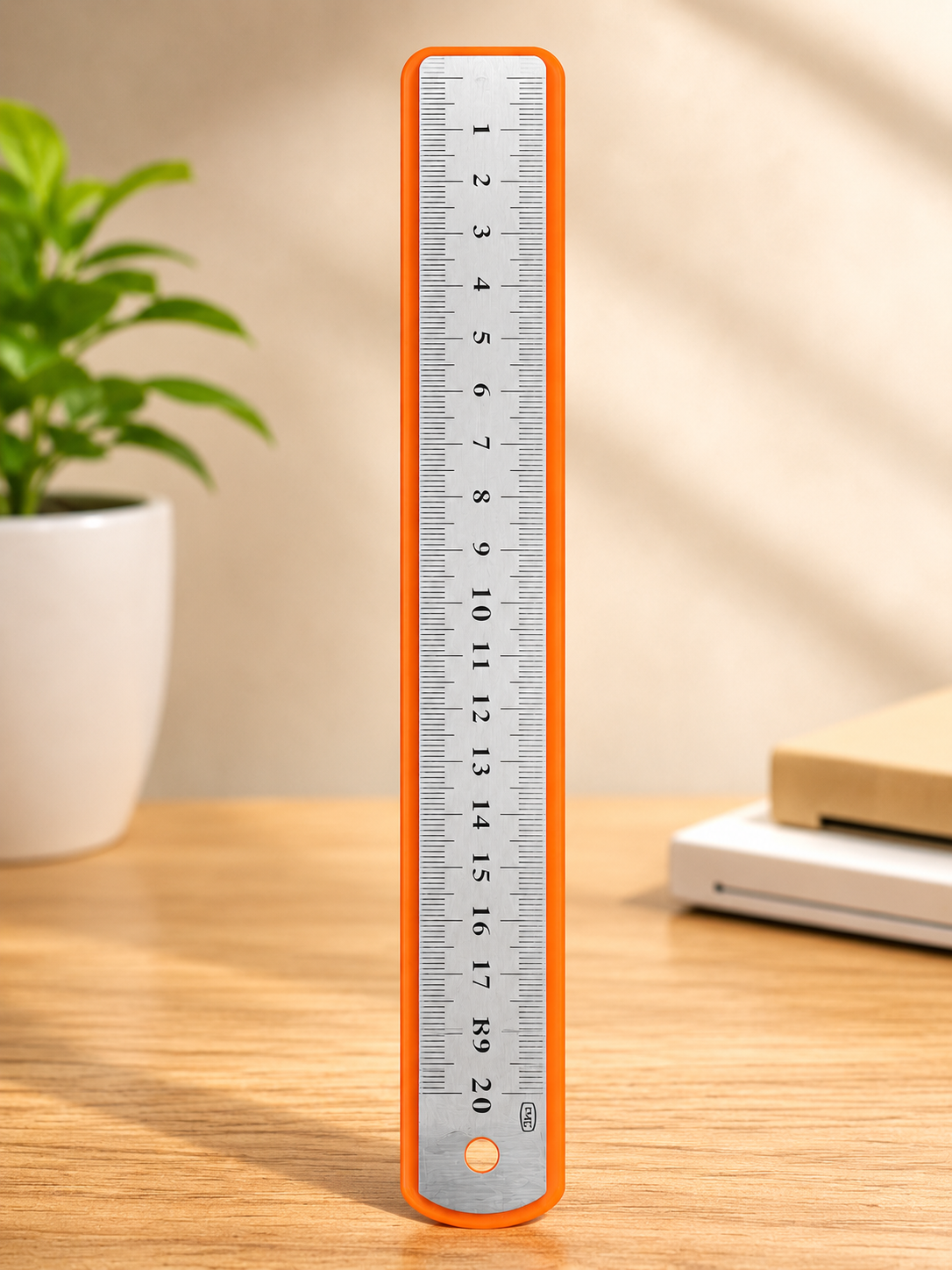 مسطرة قياس معدنية متينة بطول 20 سم - Metal Ruler 20 cm