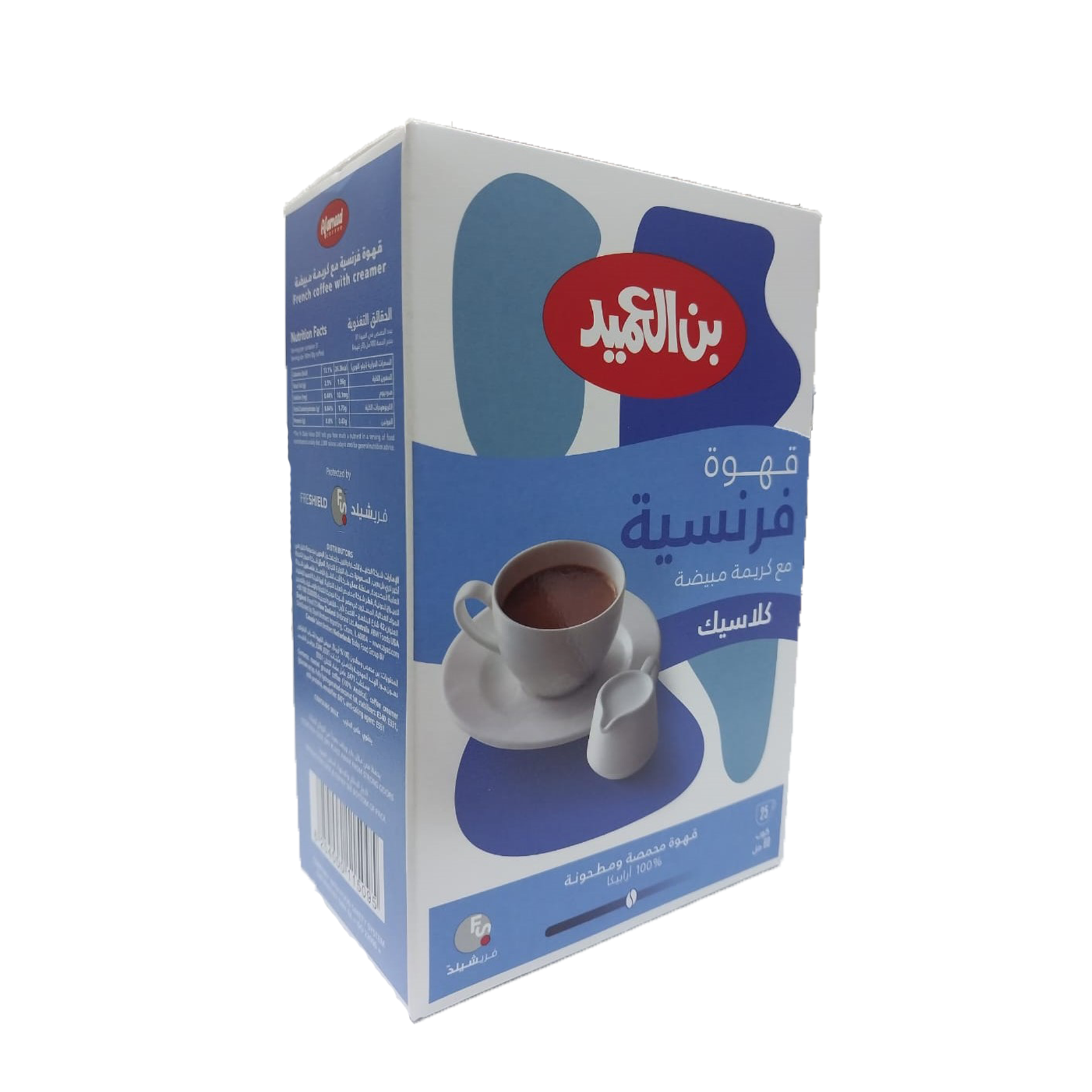 قهوة فرنسية مع كريمة مبيضة (كلاسيك)