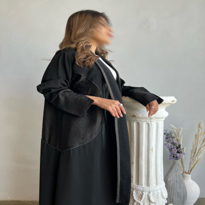 عباية-سوداء-رمادي-تفاصيل-راقية-ستايل-حديث