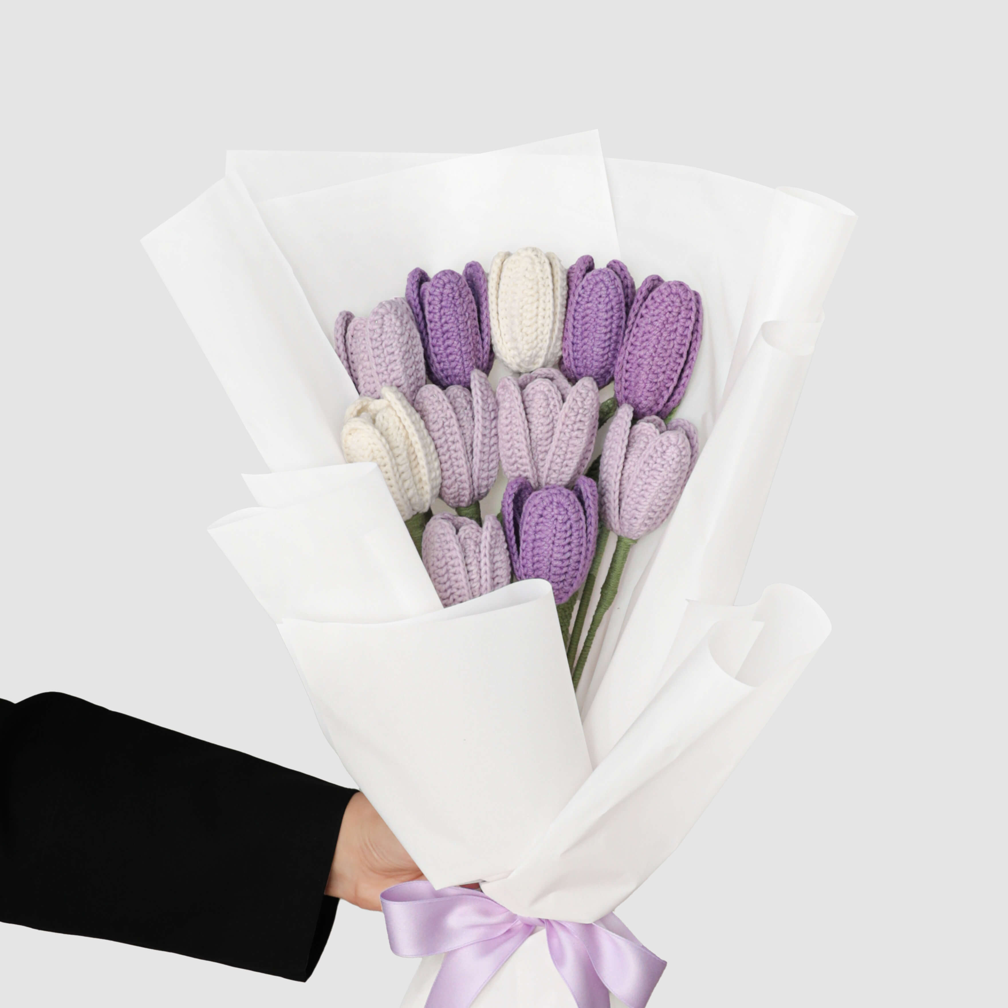 Additional view: Crochet Tulip Bouquet by Raseel Gifts