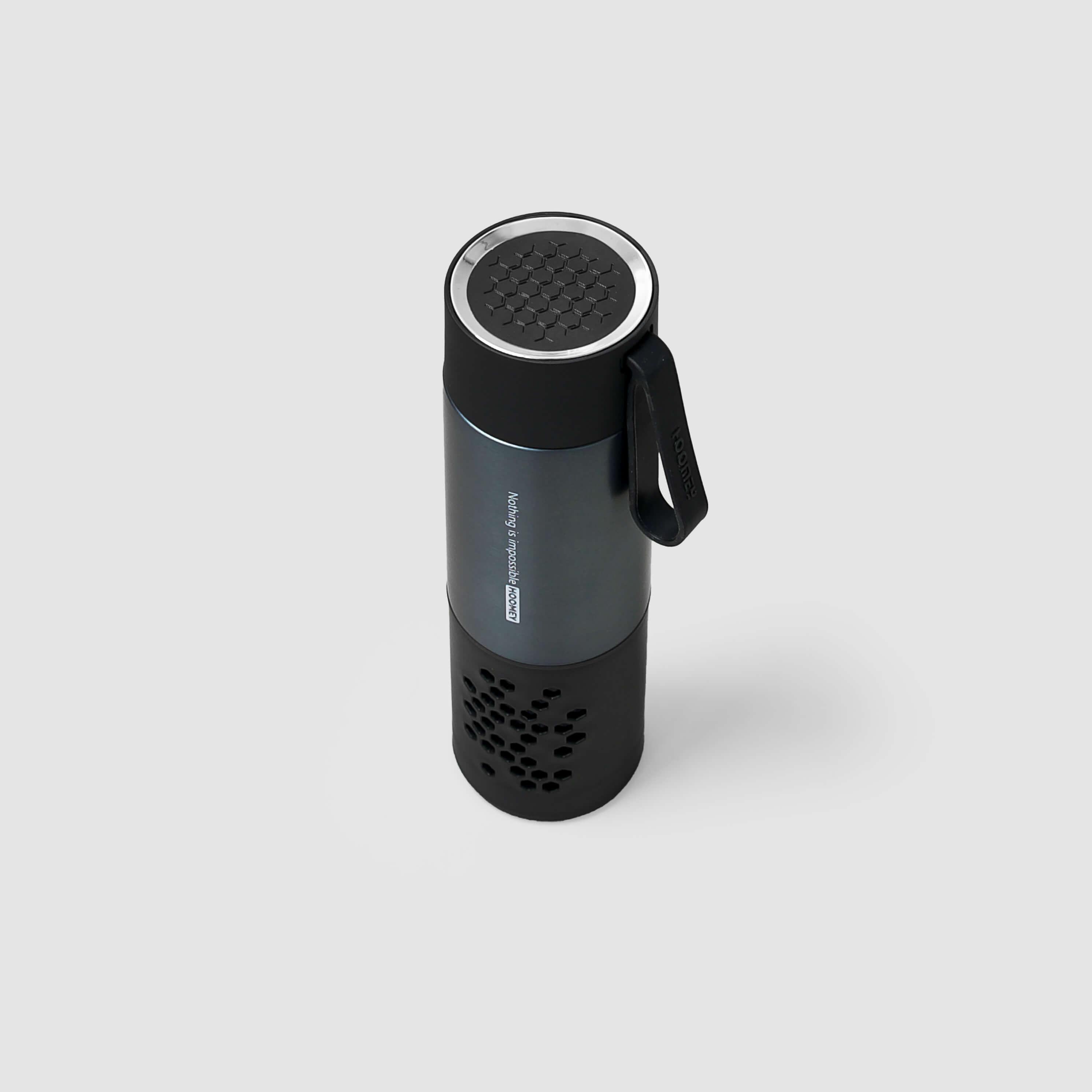Additional view: HOOMEY Insulated Flask 400ml — Black, Personalized by Raseel Gifts