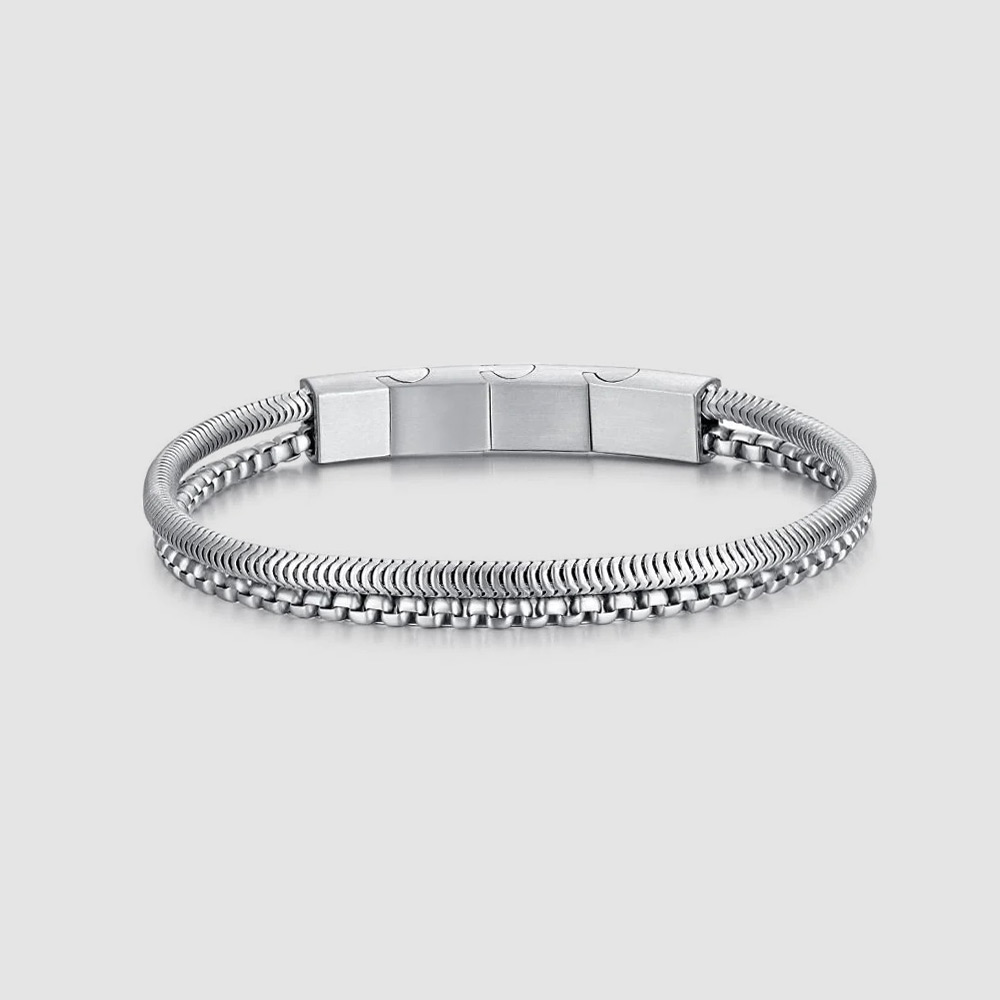 GROVE men's stainless steel bracelet via Raseel