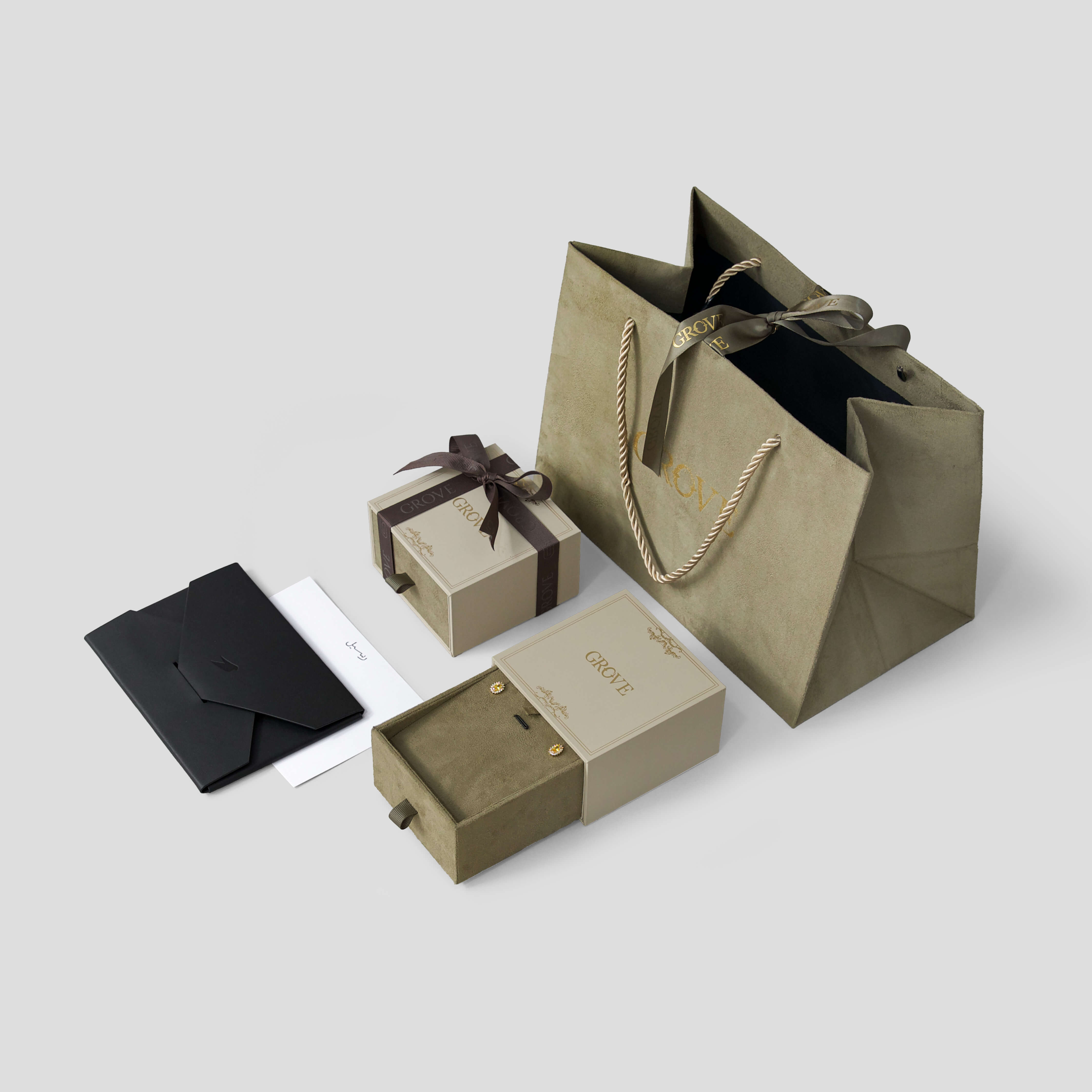 Additional view: GROVE Soulier Stud Earrings by Raseel Gifts