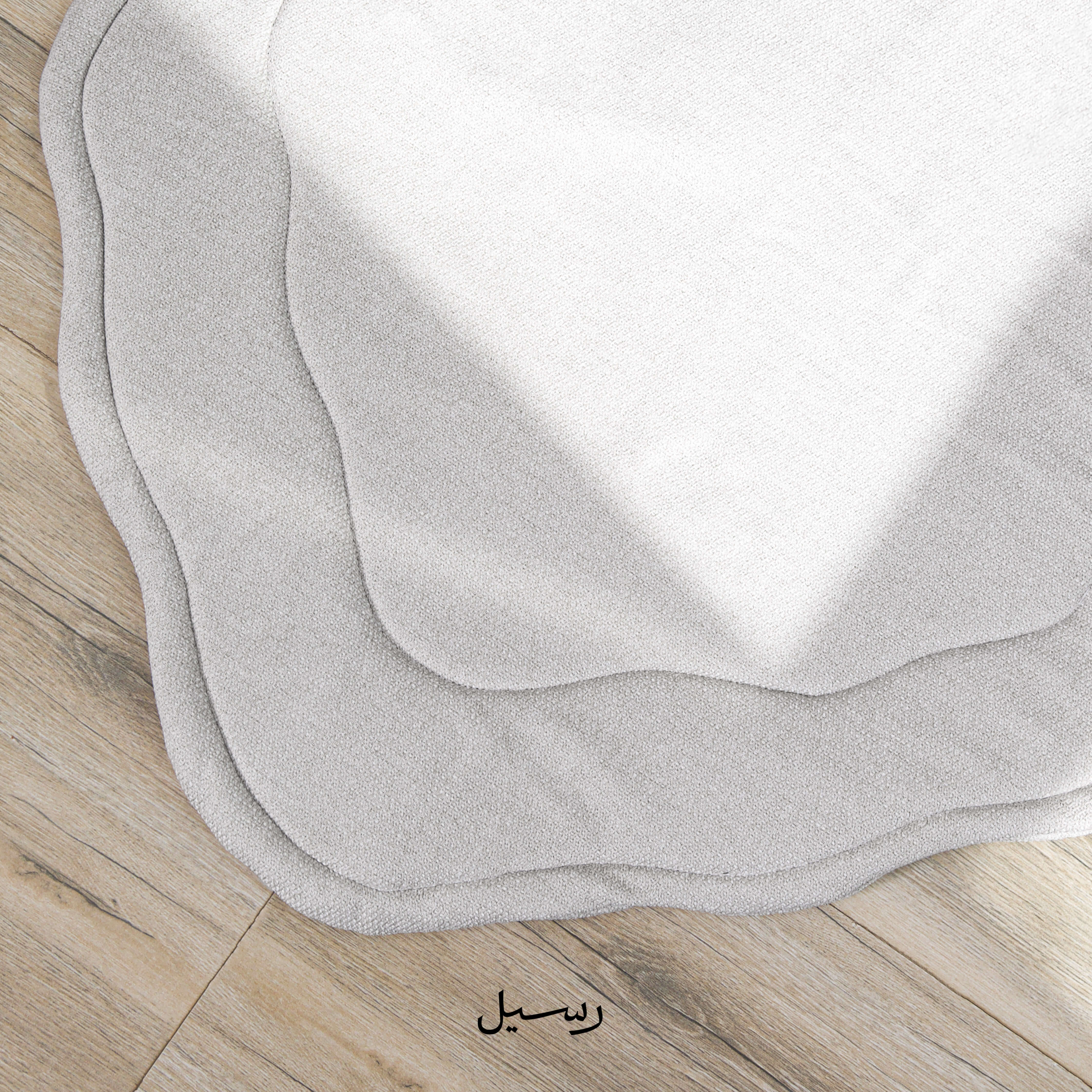 Additional view: Grey Prayer Rug in Leather Box by Raseel Gifts