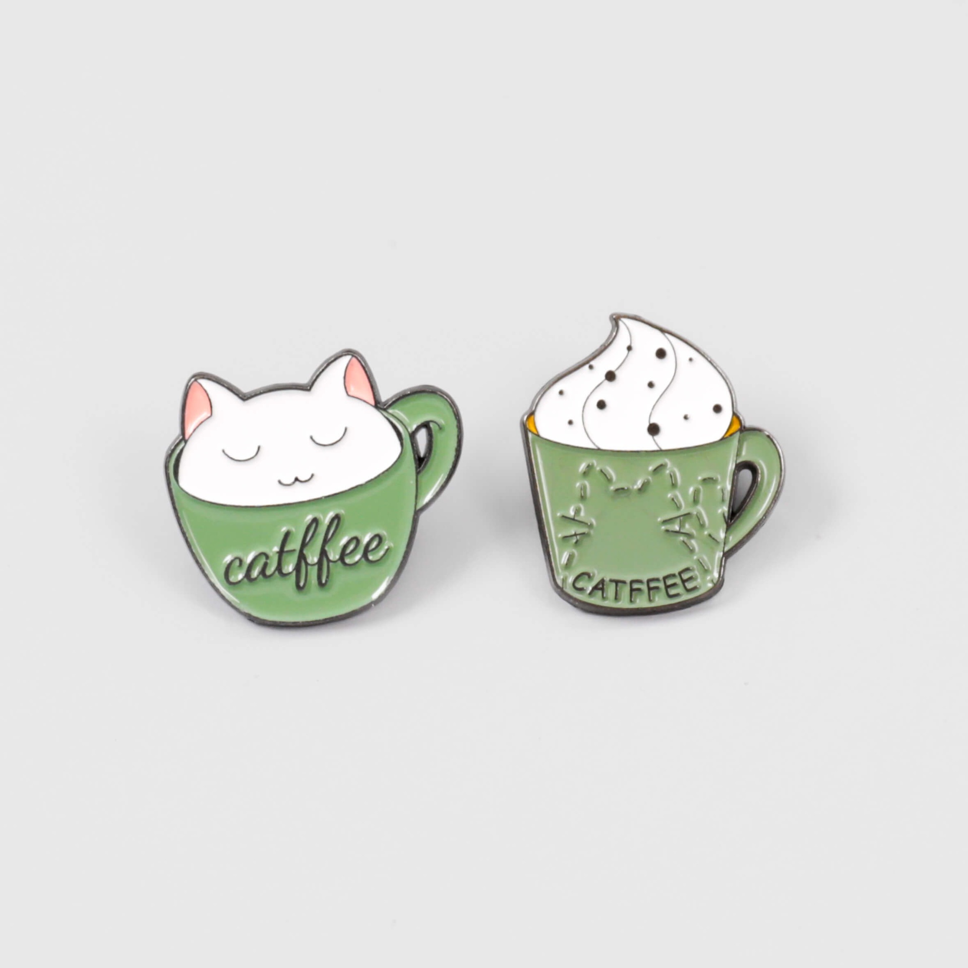 بروشا Catffee بتصميمي قطة ولاتيه