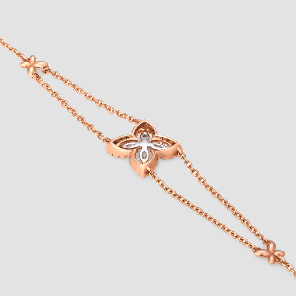 Additional view: 'Fajr' Tri-Gold Diamond Bracelet — Al-Kohaji by Raseel Gifts