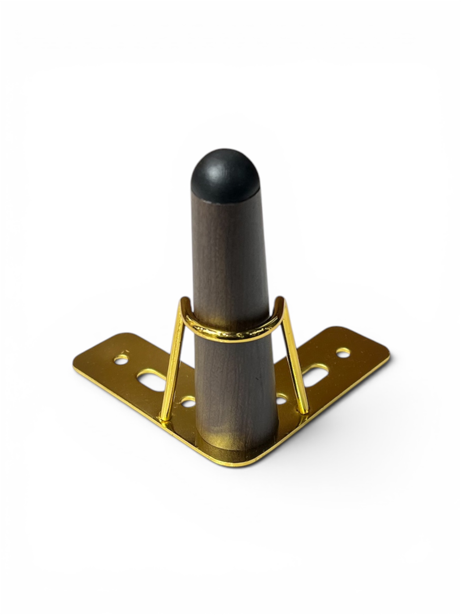 أرجل أثاث معدنية أسطوانية سوداء 4 قطع
