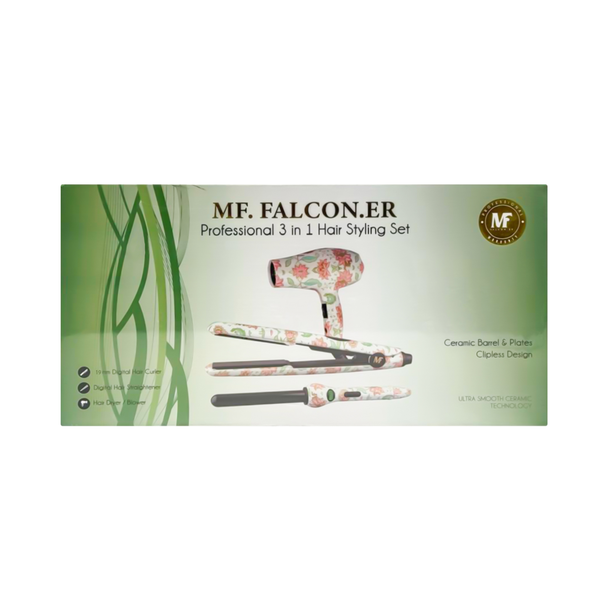MF Falconer 3 in 1 hair styling set - 3 pieces