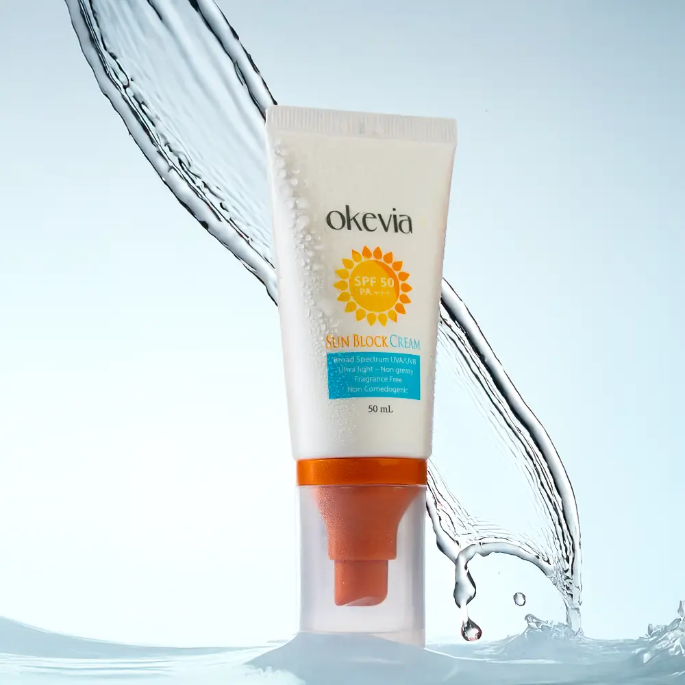 أوكيفيا كريم واقي شمسي مع SPF50 بمستخلص الجوجوبا والكركم -50 مل