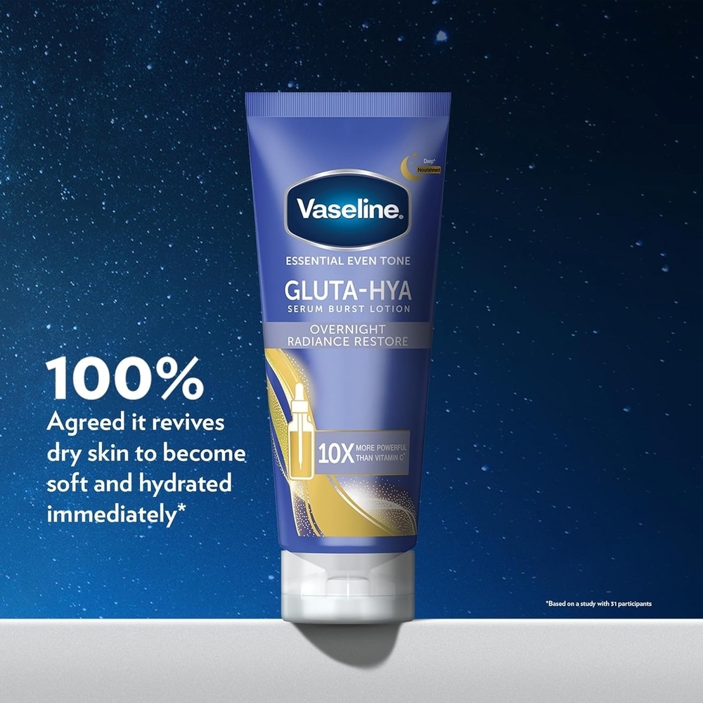 Vaseline Gluta-Hya Serum Burst Lotion Overnight Radiance Repair-200ml