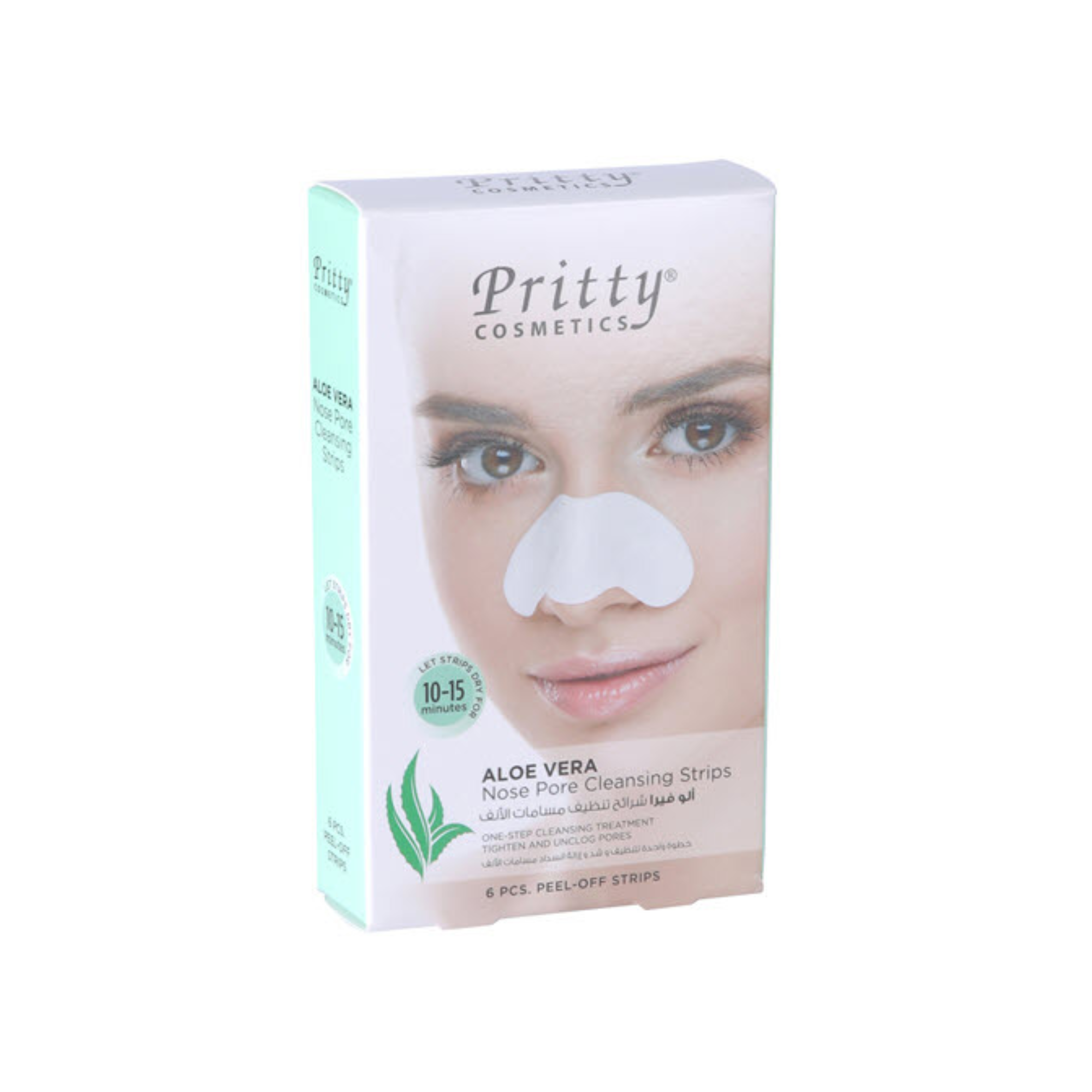 Pritty Aloe Vera Nose Pore Cleansing Strips - 6 strips