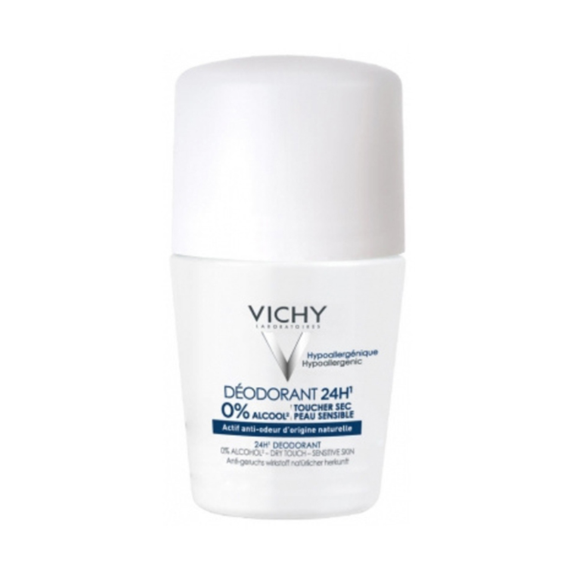 Vichy Deodorant Roll-On For Sensitive Skin Fragrance and Salt Free - 50ml