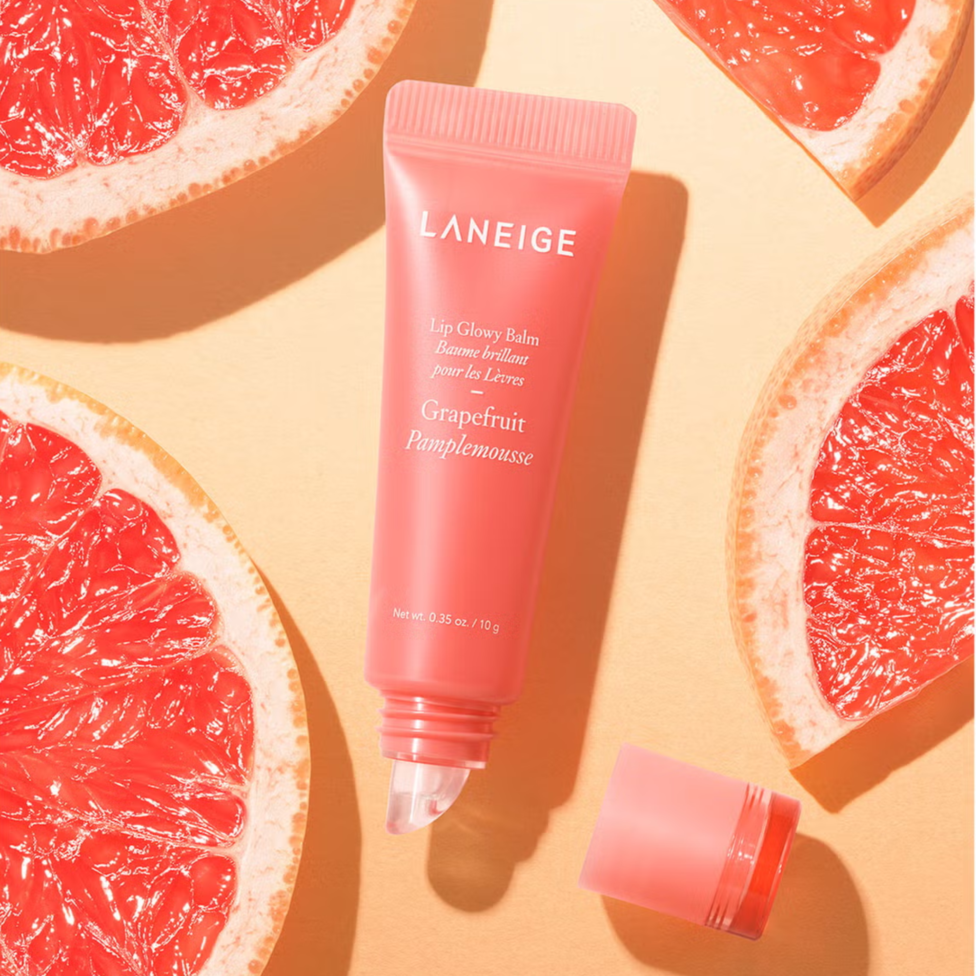 LANEIGE Lip Glowy Balm, Grapefruit - 10g
