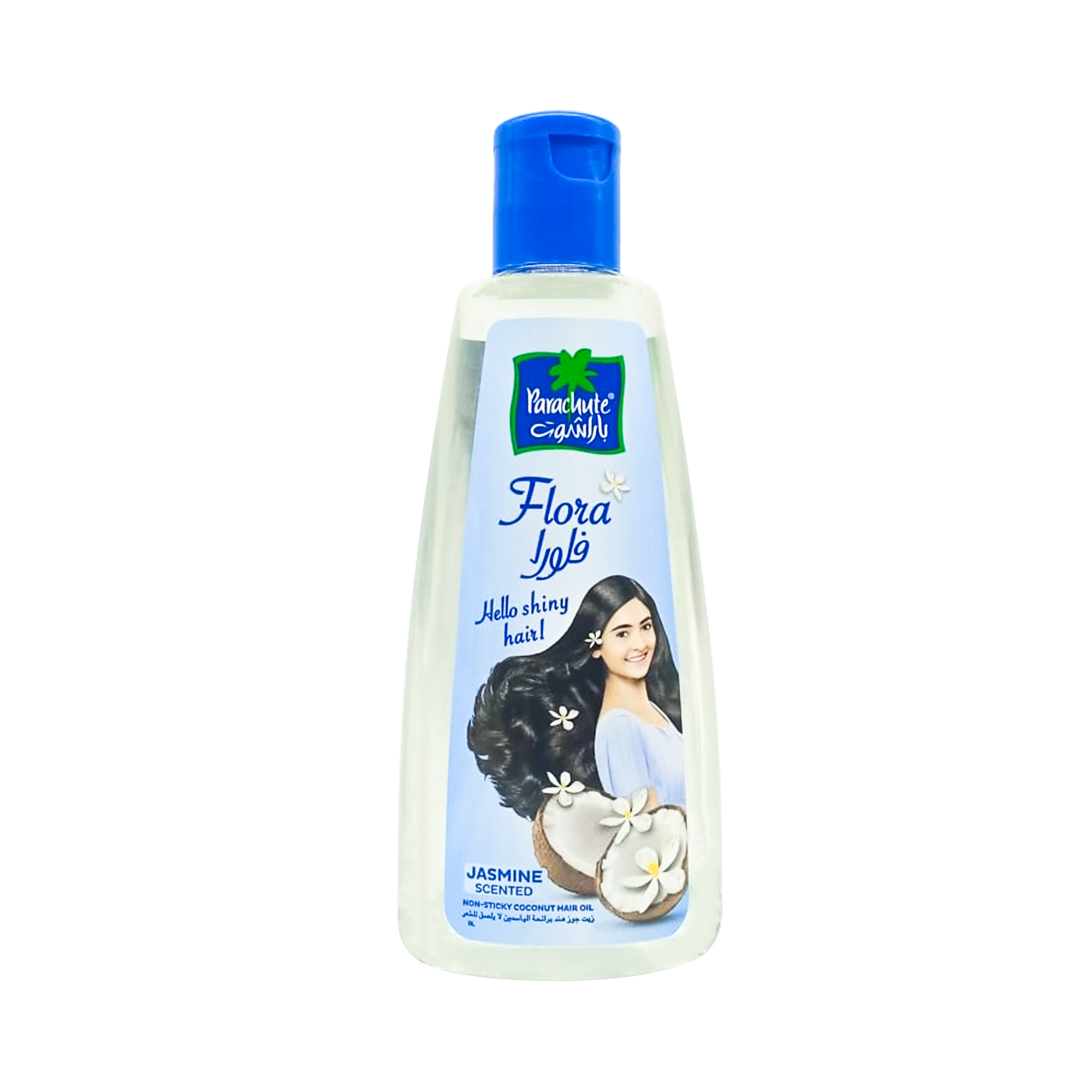 Parachute Flora coconut oil with jasmine scent, non-sticky for hair - 200 ml
