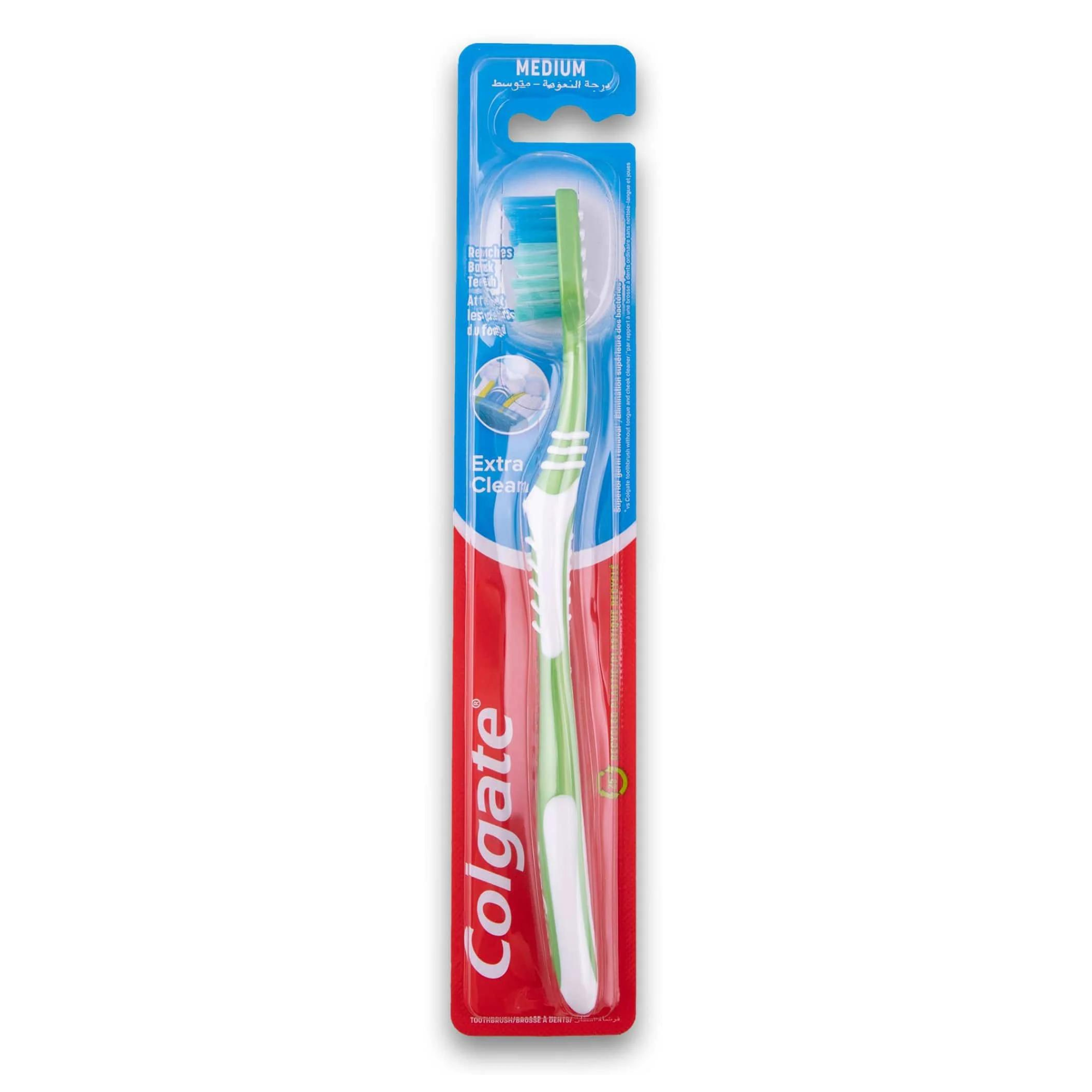 Colgate Extra Clean Medium Toothbrush (Random Colors) - 1 Brush