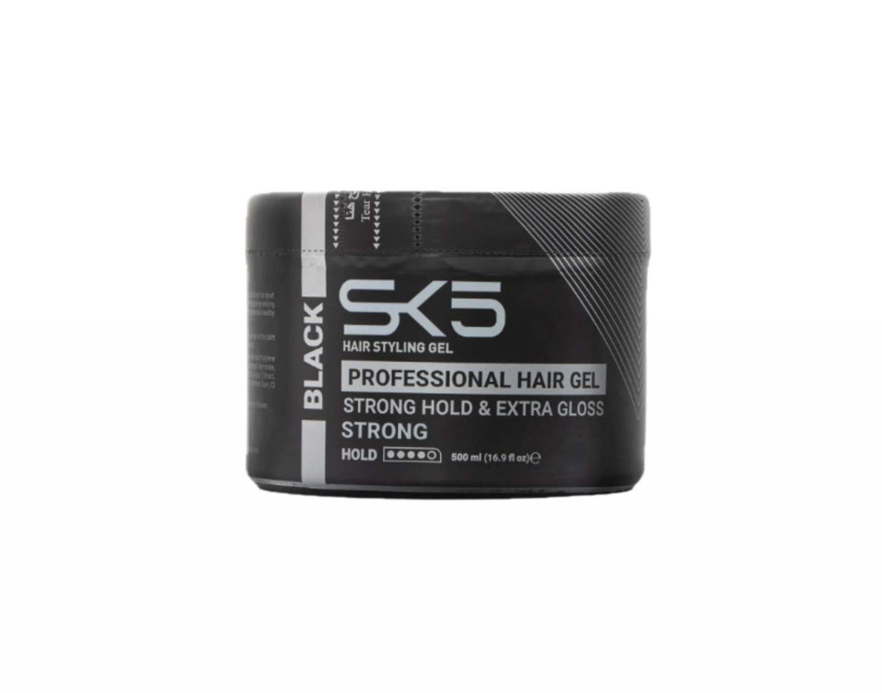 SK5 جل الشعر الاسود لثبات قوي ولمعان جذاب - 500 مل