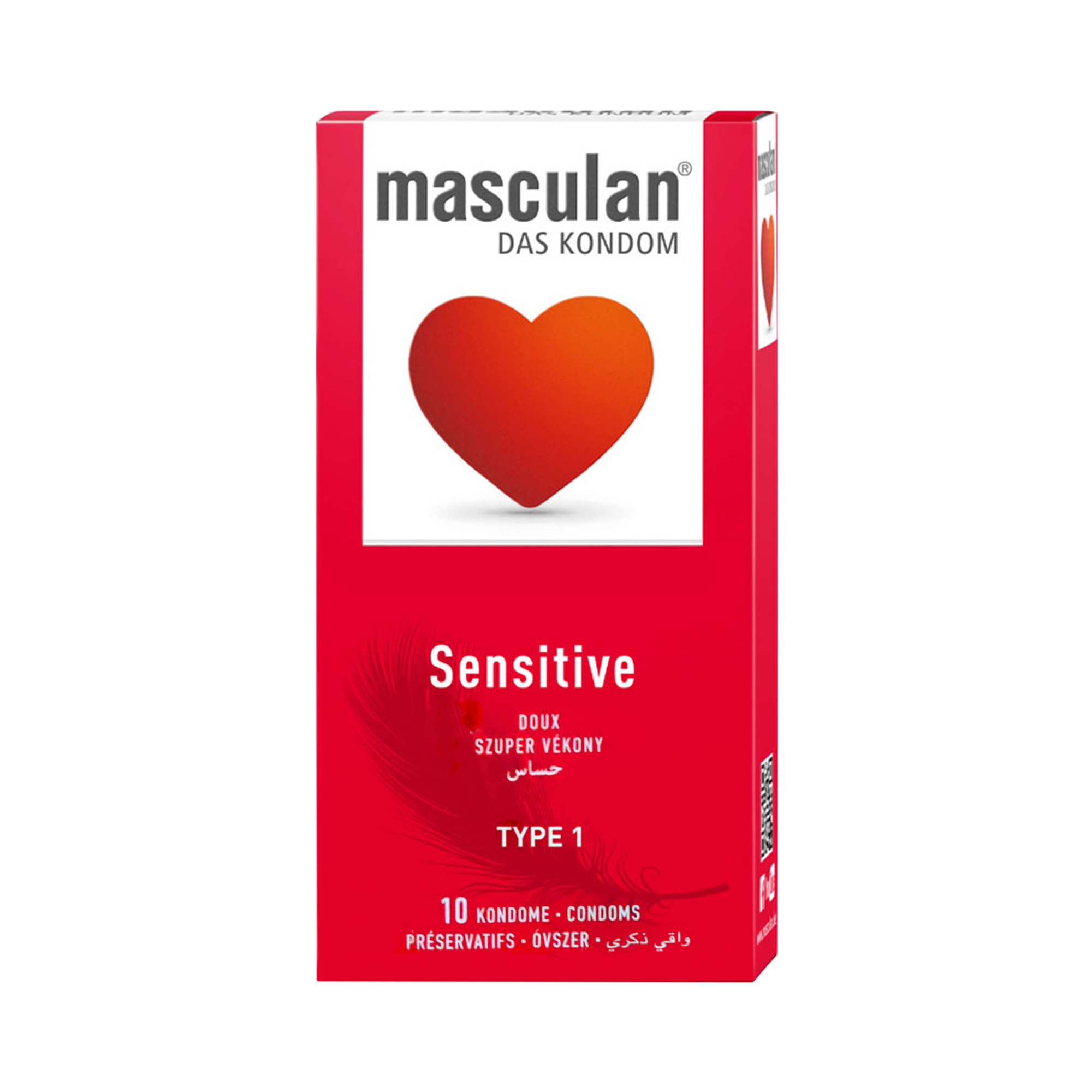 Masculan Sensitive Condoms Type 1 - 10 Condoms