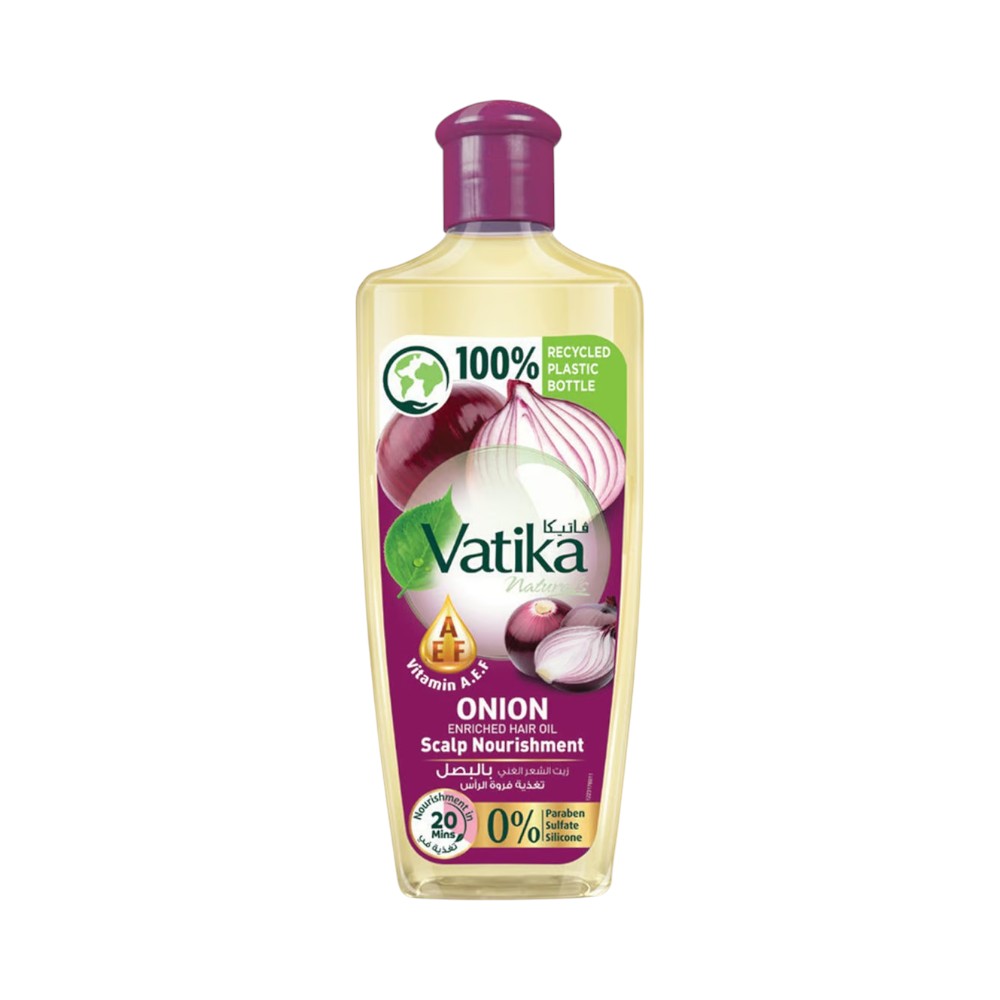 Vatika Naturals Onion Enriched Scalp Nourishing Hair Oil - 300 ml