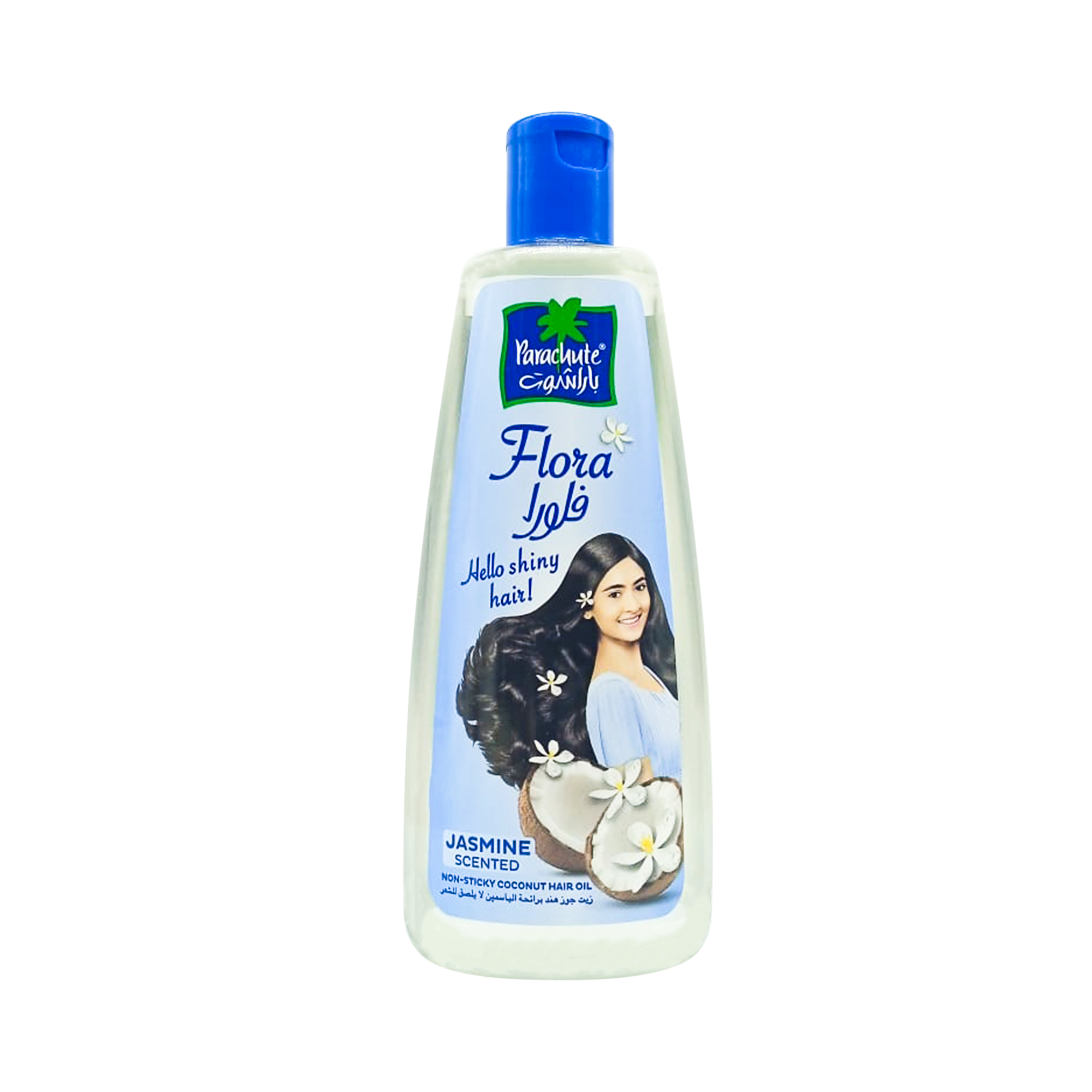 Parachute Flora coconut oil with jasmine scent, non-sticky for hair - 300 ml
