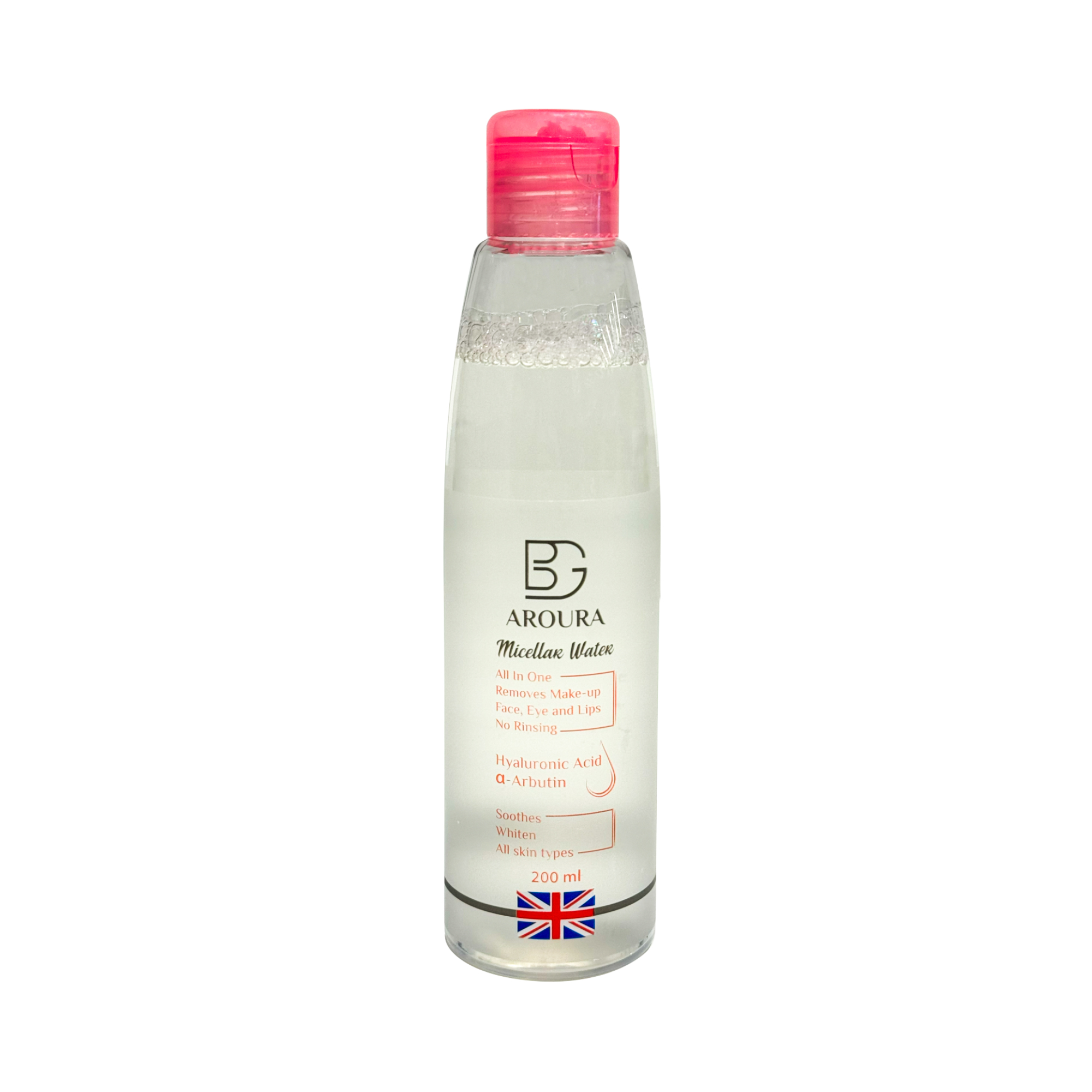 BG Aurora Micellar Water for Makeup Removal with Hyaluronic Acid - 200 ml