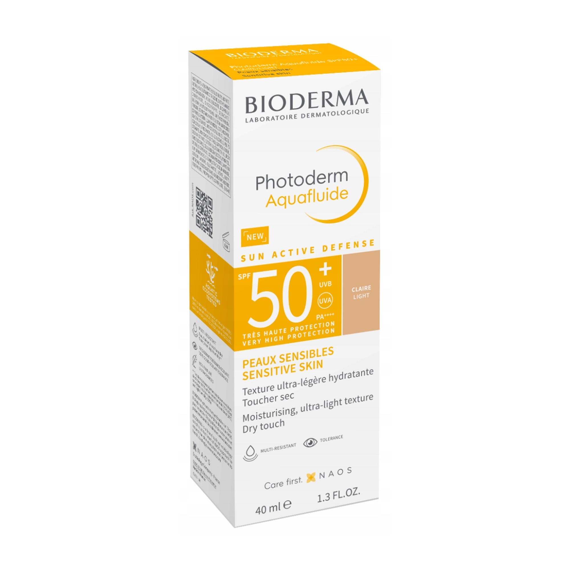 بيوديرما فوتوديرم اكوافلويد +SPF50 كريم حماية من الشمس ملون فاتح 