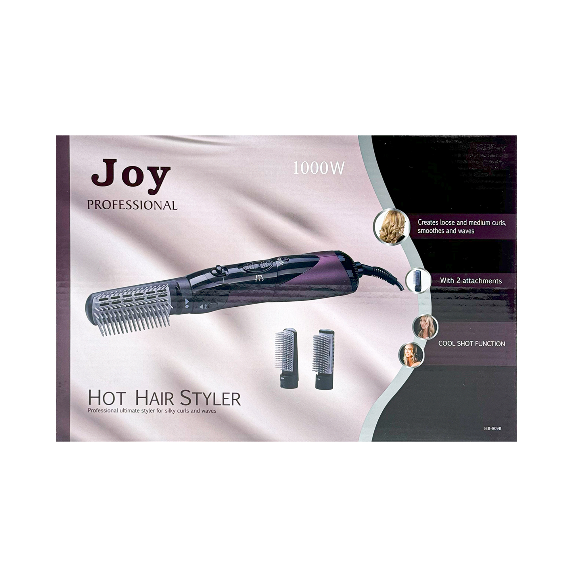 Joy 2-in-1 hair dryer and styler - 1000 watts