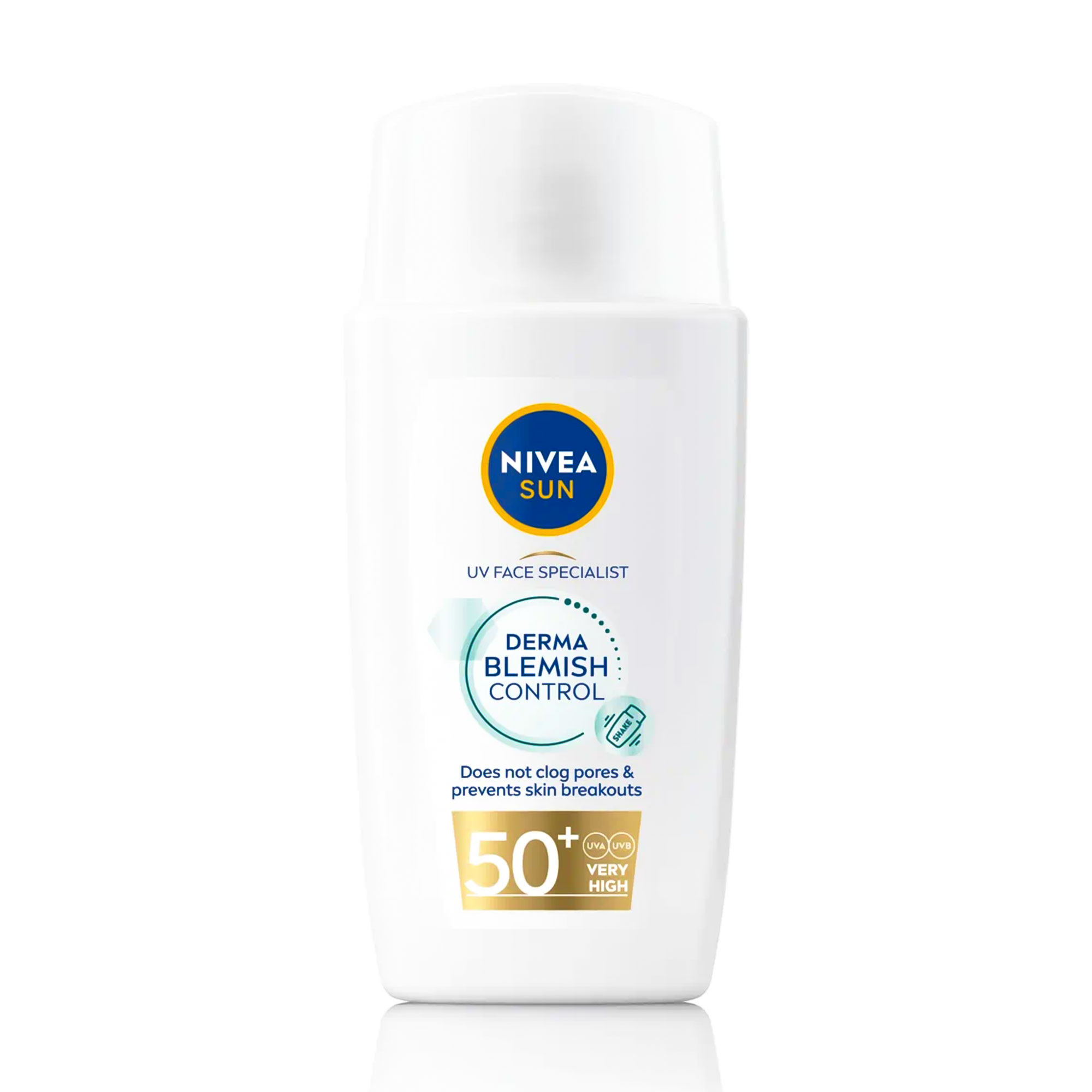 نيفيا صن كريم سائل للوجه للحماية من الشمس +SPF50 والتحكم في عيوب البشرة - 40مل