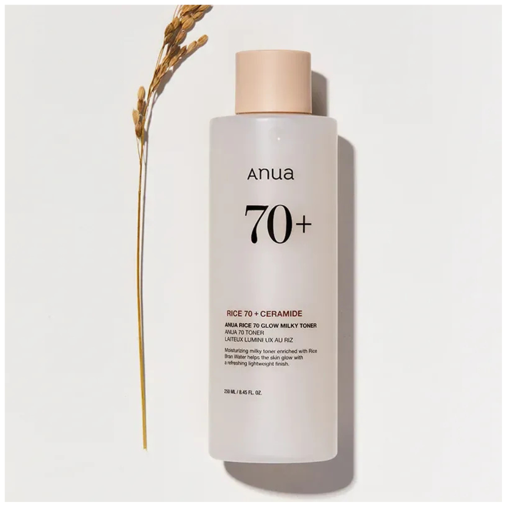 أنوا تونر حليب بخلاصة الأرز 70+ لتوحيد وترطيب البشرة-250مل 
