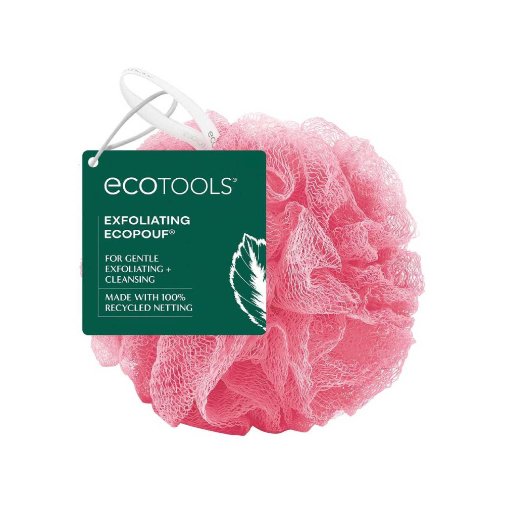 EcoTools EcoPuff Cylindrical Bath Loofah for Rich Lather (Random Colors) – 1pc