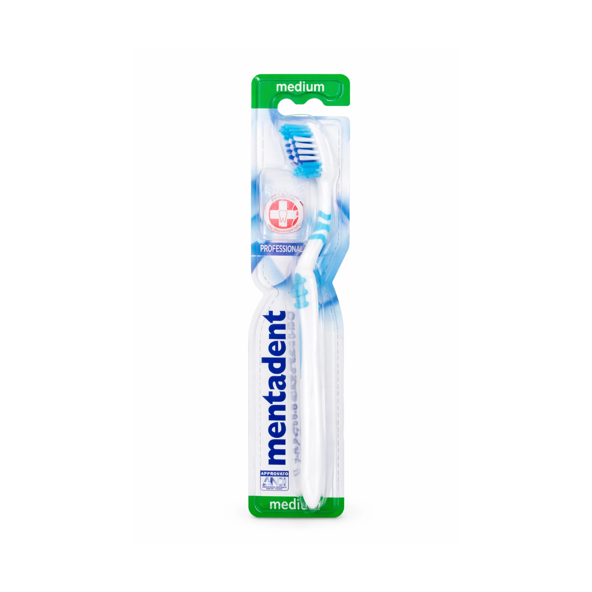 منتادنت فرشاة أسنان بروفيشنال متوسطة الوان عشوائية - قطعة واحدة
