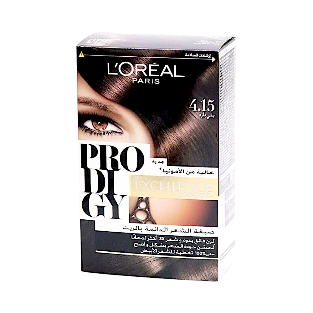 L'Oreal Paris Prodigy Permanent Oil Hair Color - Frosted Brown 4.15