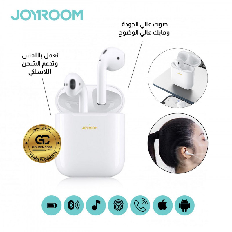 JR-T03 AIR سماعة جيروم اللون الابيض