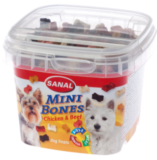 Sanal Dog Mini Bones Chicken And Beef 100g
