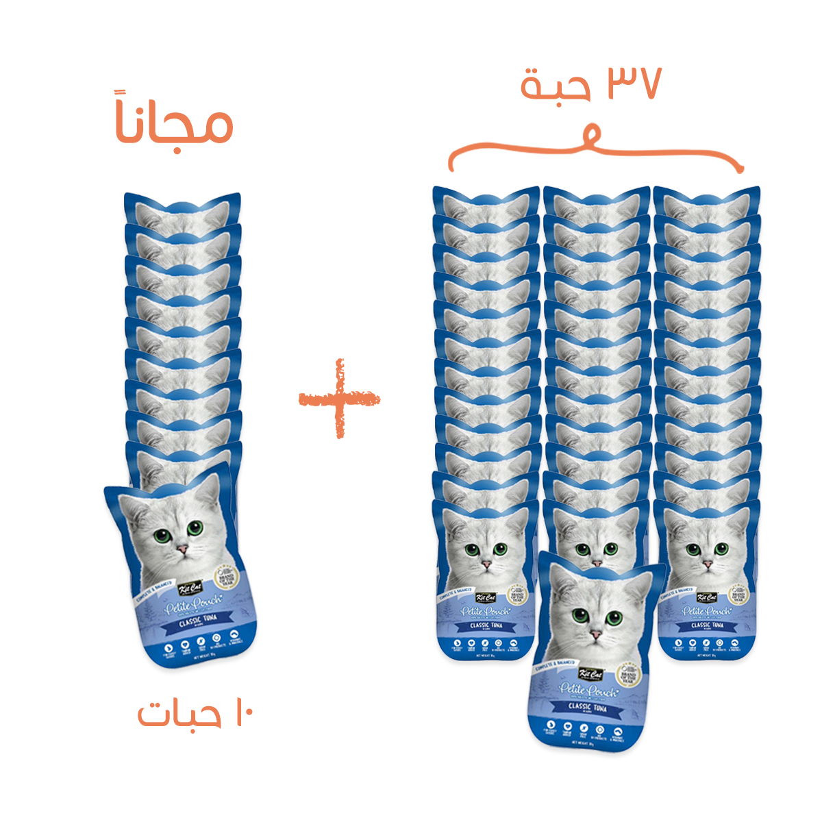 37 and 10 Tuna Jelly Gifts Wet Cat Food - Kit Kat